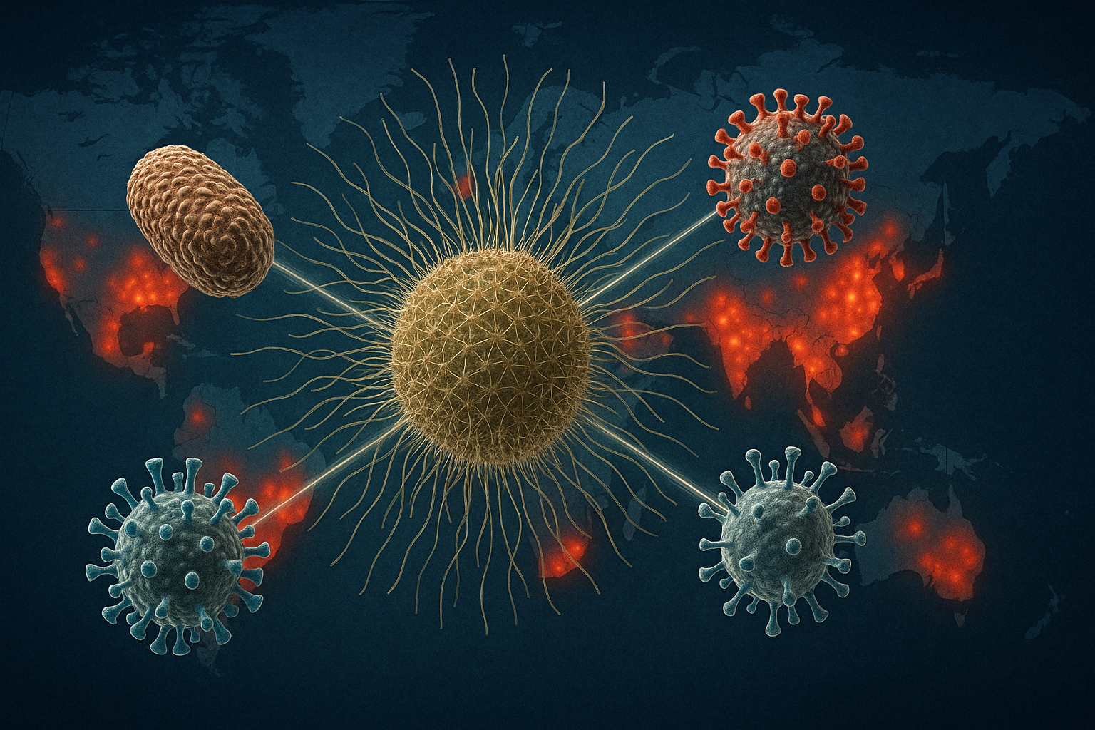 Viral Storms Converge: One Nanodrug Emerges as Humanity's Shield
